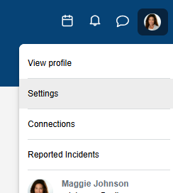 Reported Incidents in profile of attendee hub